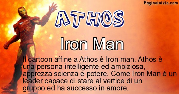 Athos - Personaggio dei cartoni associato a Athos