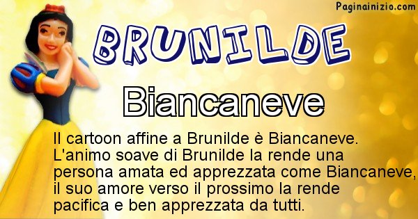 Brunilde - Personaggio dei cartoni associato a Brunilde