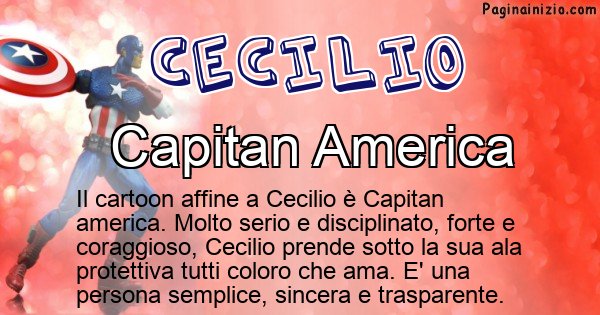 Cecilio - Personaggio dei cartoni associato a Cecilio