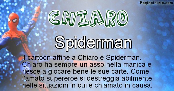 Chiaro - Personaggio dei cartoni associato a Chiaro