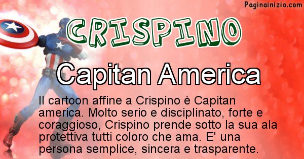 Crispino - Personaggio dei cartoni associato a Crispino