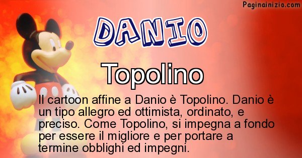 Danio - Personaggio dei cartoni associato a Danio