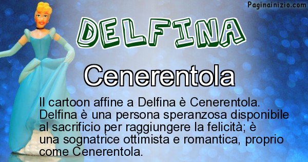 Delfina - Personaggio dei cartoni associato a Delfina