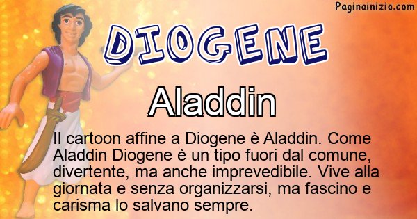 Diogene - Personaggio dei cartoni associato a Diogene