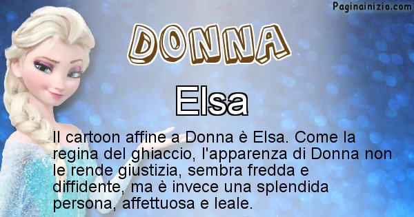 Donna - Personaggio dei cartoni associato a Donna