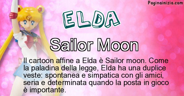 Elda - Personaggio dei cartoni associato a Elda