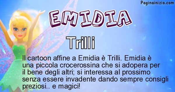 Emidia - Personaggio dei cartoni associato a Emidia