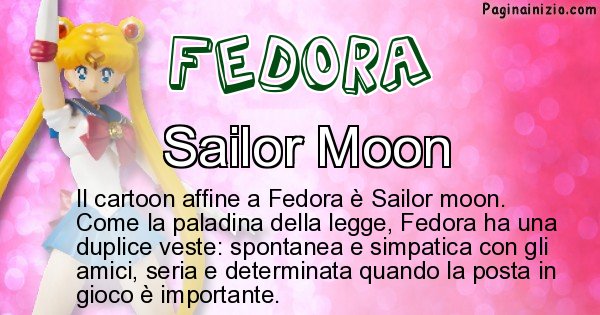 Fedora - Personaggio dei cartoni associato a Fedora