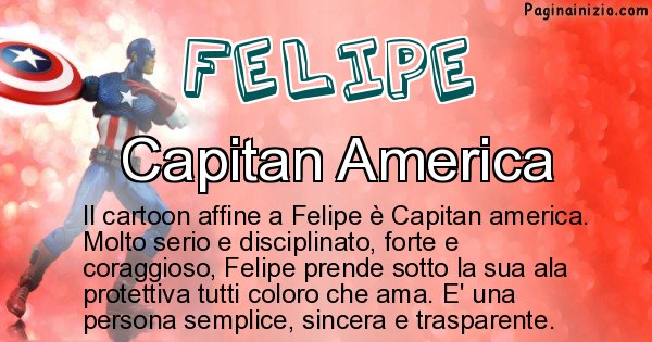 Felipe - Personaggio dei cartoni associato a Felipe