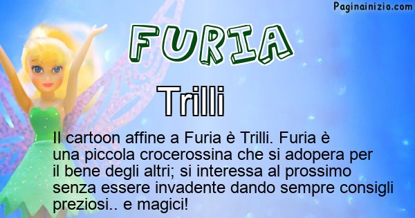 Furia - Personaggio dei cartoni associato a Furia