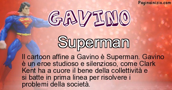 Gavino - Personaggio dei cartoni associato a Gavino