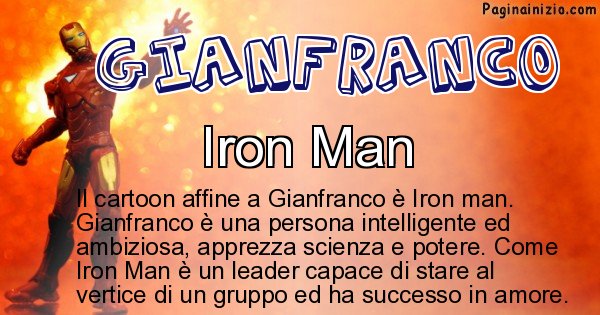 Gianfranco - Personaggio dei cartoni associato a Gianfranco