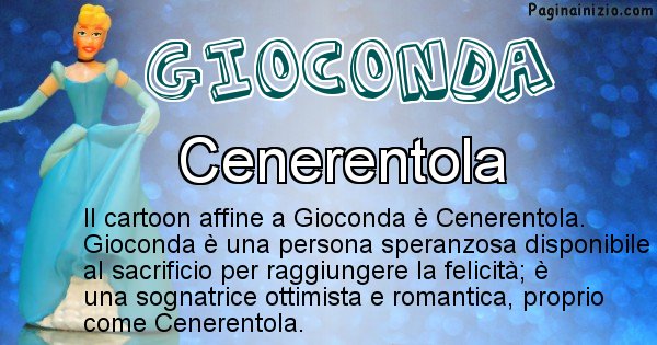 Gioconda - Personaggio dei cartoni associato a Gioconda