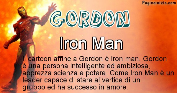 Gordon - Personaggio dei cartoni associato a Gordon