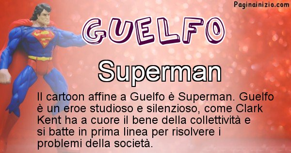 Guelfo - Personaggio dei cartoni associato a Guelfo