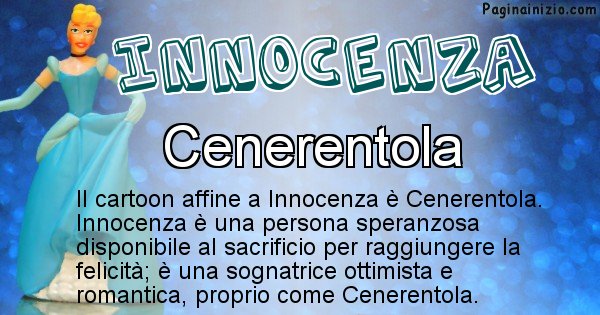 Innocenza - Personaggio dei cartoni associato a Innocenza