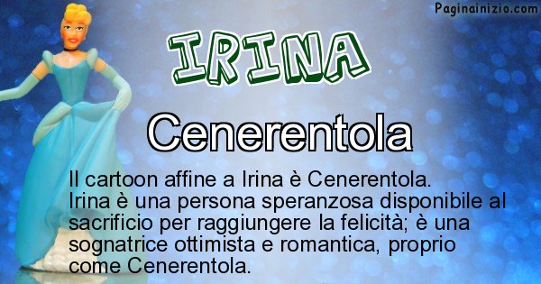 Irina - Personaggio dei cartoni associato a Irina