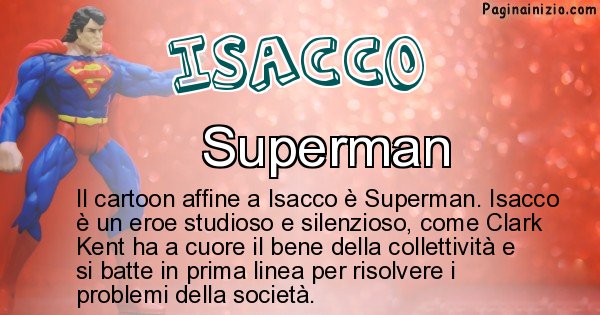 Isacco - Personaggio dei cartoni associato a Isacco