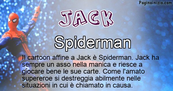 Jack - Personaggio dei cartoni associato a Jack