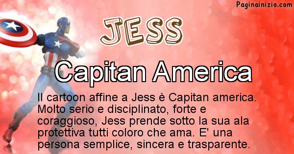 Jess - Personaggio dei cartoni associato a Jess