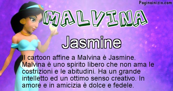 Malvina - Personaggio dei cartoni associato a Malvina