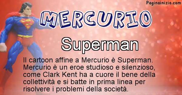 Mercurio - Personaggio dei cartoni associato a Mercurio