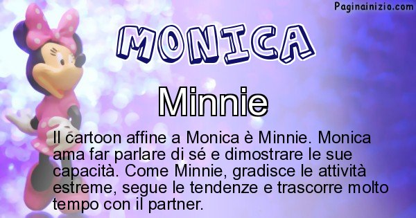 Monica - Personaggio dei cartoni associato a Monica