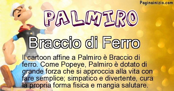 Palmiro - Personaggio dei cartoni associato a Palmiro