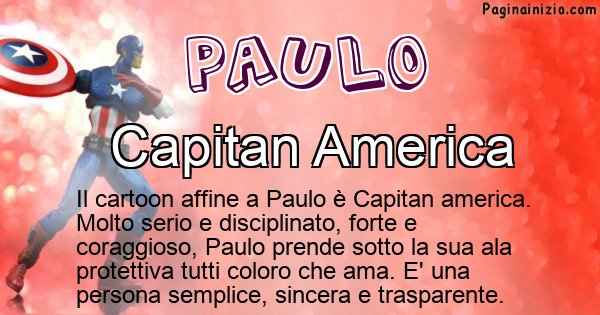 Paulo - Personaggio dei cartoni associato a Paulo