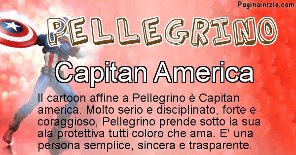 Pellegrino - Personaggio dei cartoni associato a Pellegrino