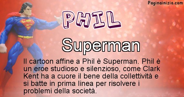 Phil - Personaggio dei cartoni associato a Phil