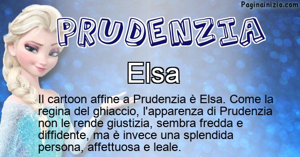 Prudenzia - Personaggio dei cartoni associato a Prudenzia