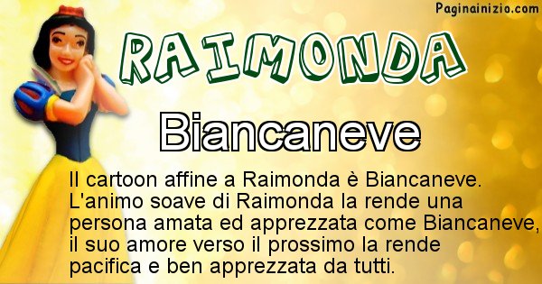 Raimonda - Personaggio dei cartoni associato a Raimonda