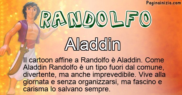 Randolfo - Personaggio dei cartoni associato a Randolfo