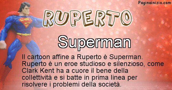 Ruperto - Personaggio dei cartoni associato a Ruperto