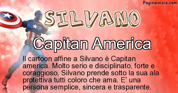 Silvano - Personaggio dei cartoni associato a Silvano