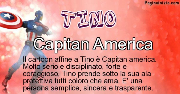 Tino - Personaggio dei cartoni associato a Tino