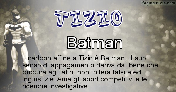 Tizio - Personaggio dei cartoni associato a Tizio