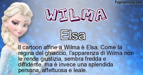 Wilma - Personaggio dei cartoni associato a Wilma