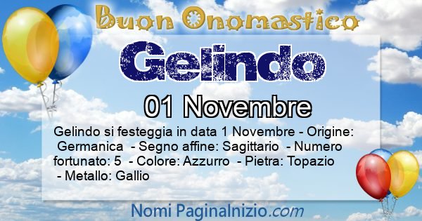 Gelindo - Onomastico del nome Gelindo