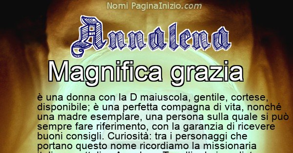 Annalena - Significato reale del nome Annalena