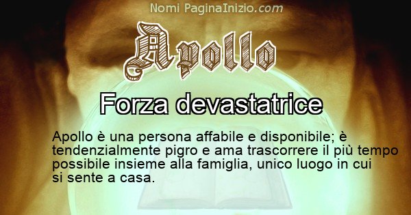 Apollo - Significato reale del nome Apollo