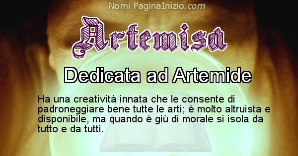 Artemisa - Significato reale del nome Artemisa