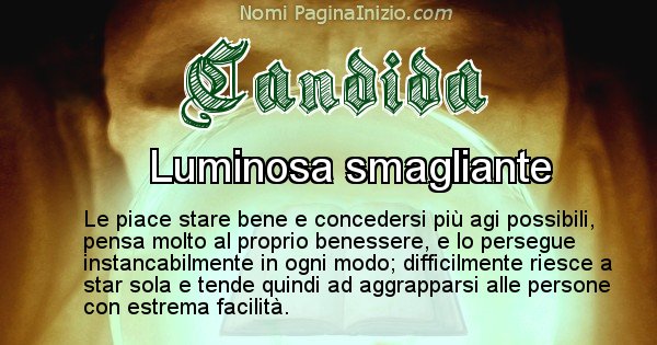 Candida - Significato reale del nome Candida