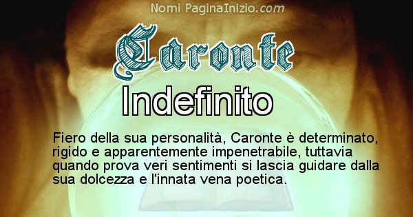 Caronte - Significato reale del nome Caronte