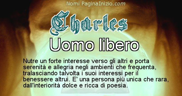 Charles - Significato reale del nome Charles