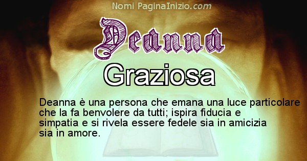 Deanna - Significato reale del nome Deanna