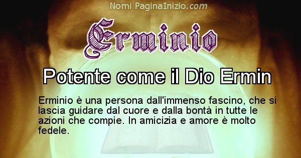 Erminio - Significato reale del nome Erminio