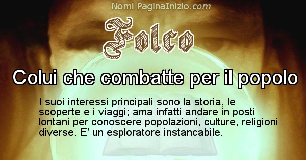 Folco - Significato reale del nome Folco