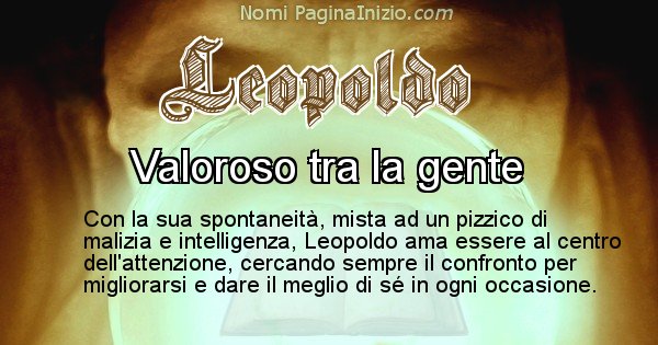 Leopoldo - Significato reale del nome Leopoldo